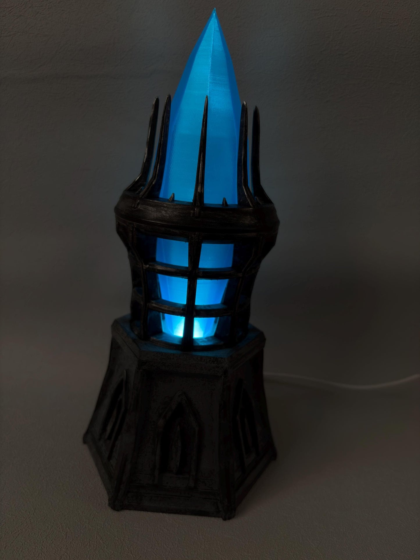 Varla Crystal Lamp | Oblivion Inspired Varla Stone LED Light | Elder Scrolls Skyrim Fantasy Decor