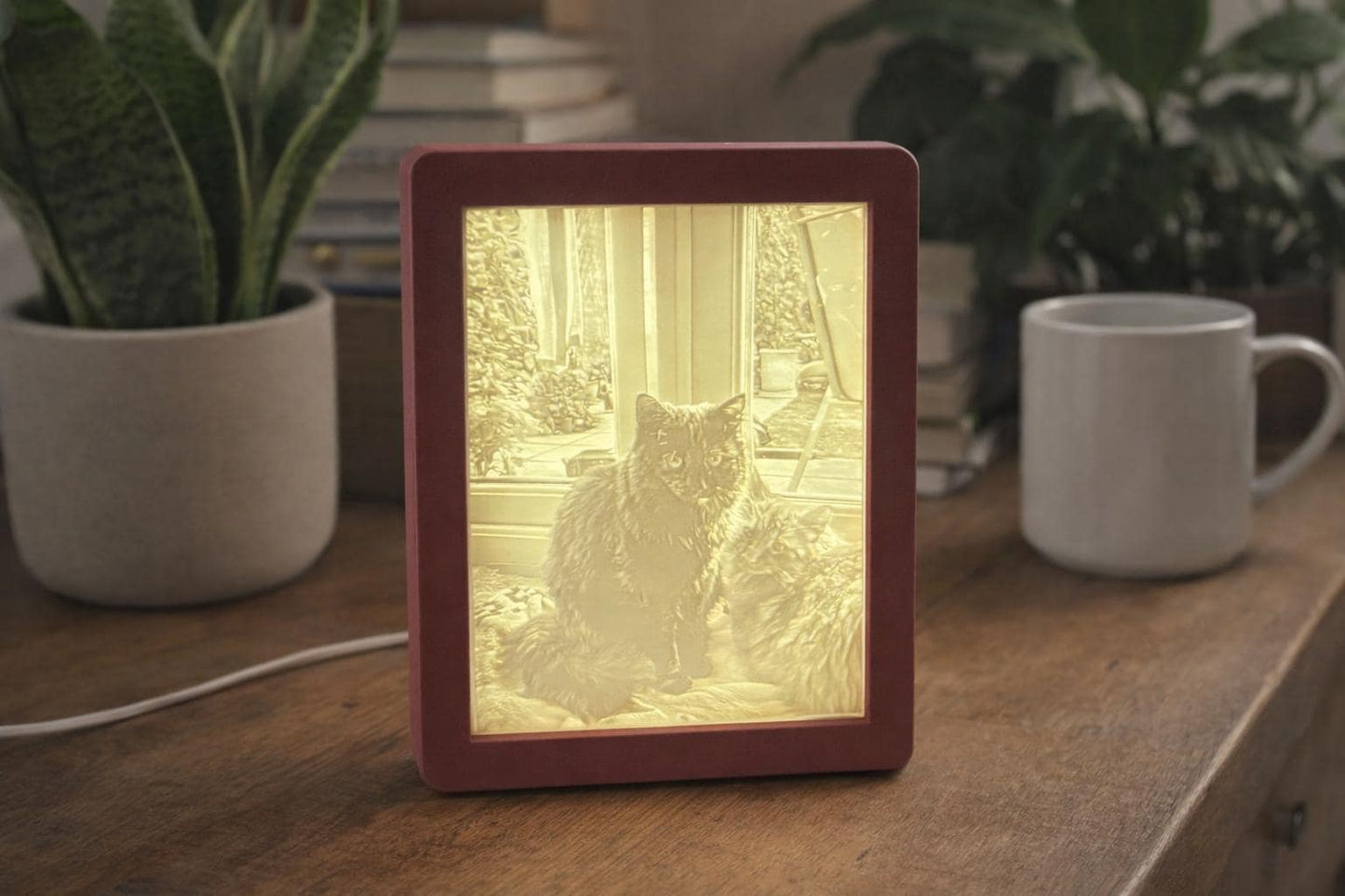 Custom Photo Lithophane Lamp | Personalised LED Night Light Keepsake
