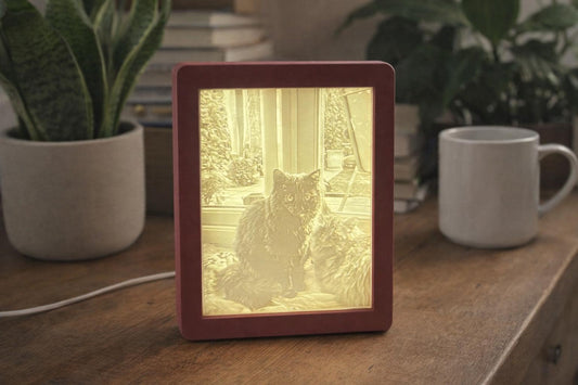 Custom Photo Lithophane Lamp | Personalised LED Night Light Keepsake