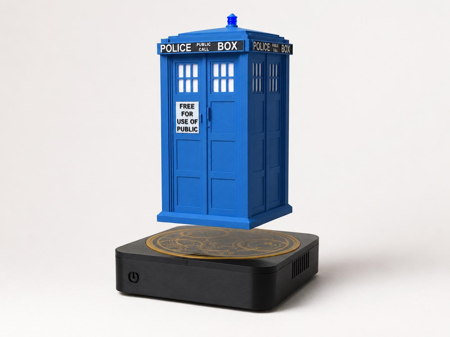 Magnetic Levitating Police Box Lamp, Doctor Who Inspired Tardis, Sci-Fi Collector Display