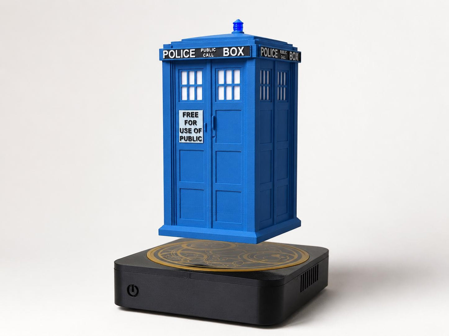 Magnetic Levitating Police Box Lamp, Doctor Who Inspired Tardis, Sci-Fi Collector Display