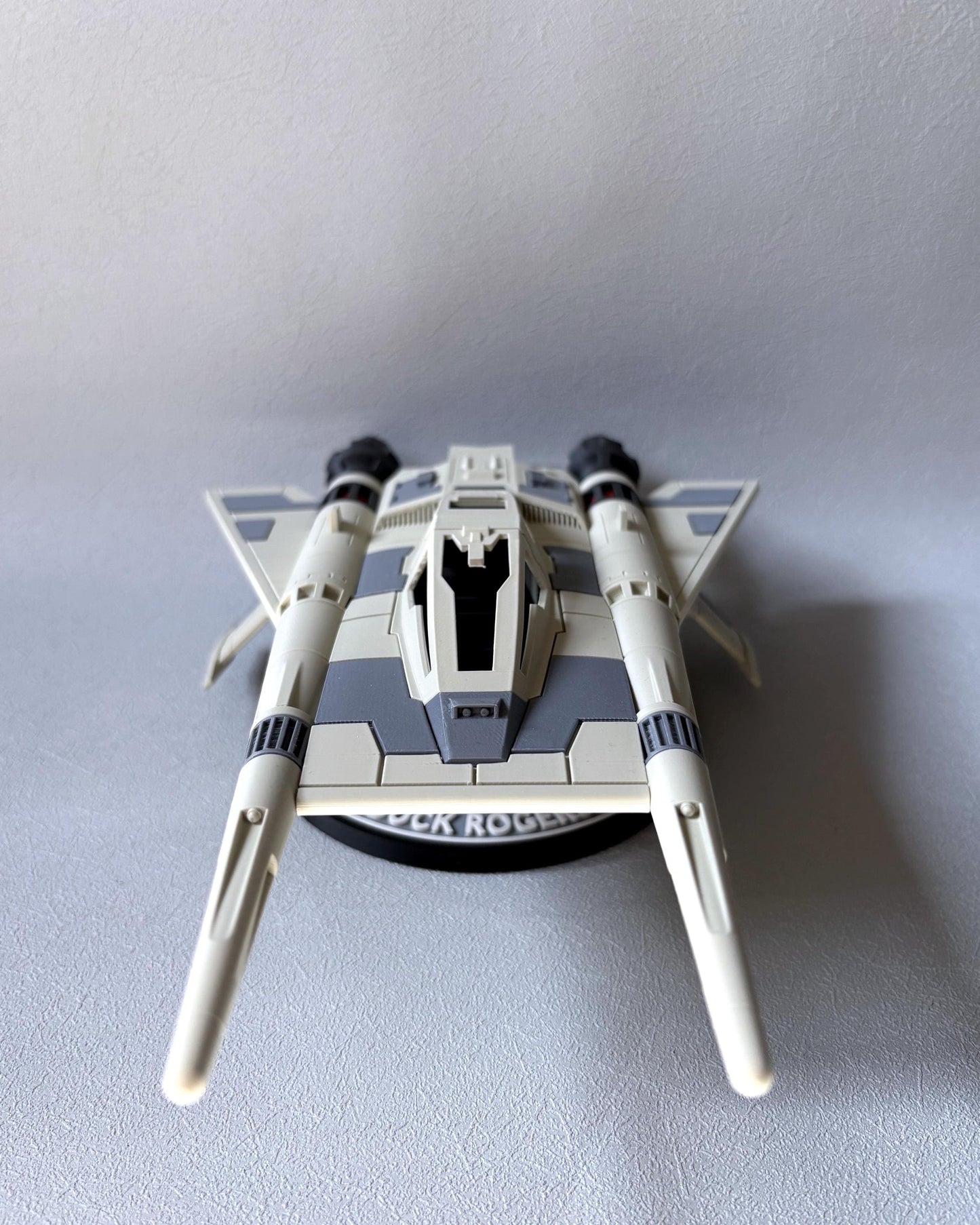 Buck Rogers Starfighter Model | Buck Rogers Ship with Display Stand | Sci-Fi Collectible | Classic TV Replica