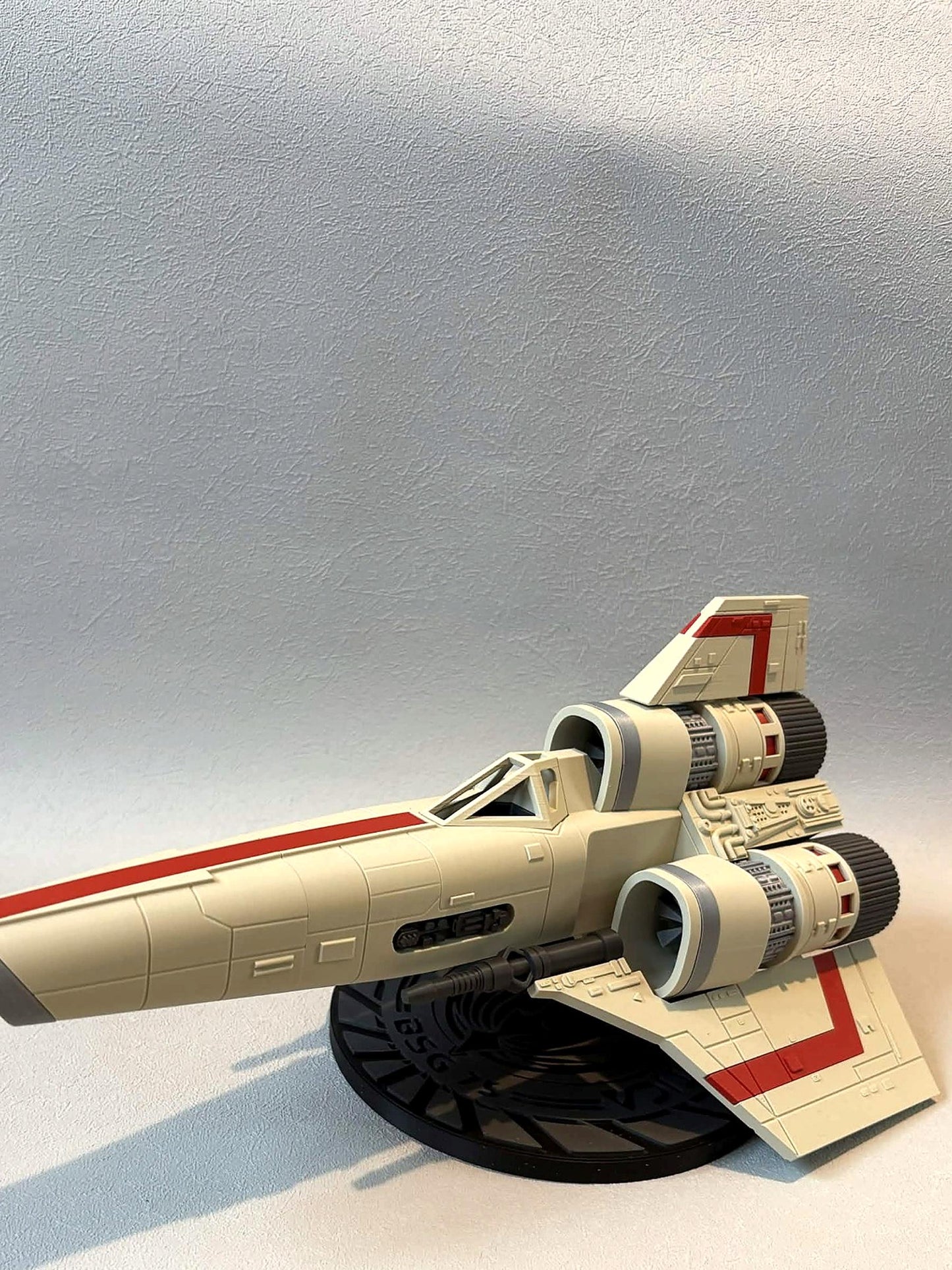 Colonial Viper Mk I Display Model, Battlestar Galactica Inspired Sci-Fi Spaceship with Stand