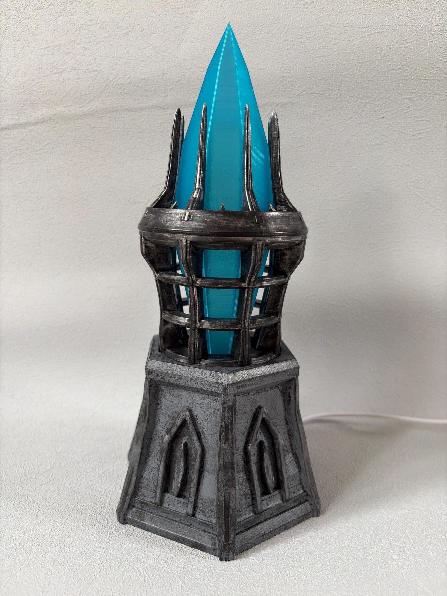Varla Crystal Lamp | Oblivion Inspired Varla Stone LED Light | Elder Scrolls Skyrim Fantasy Decor