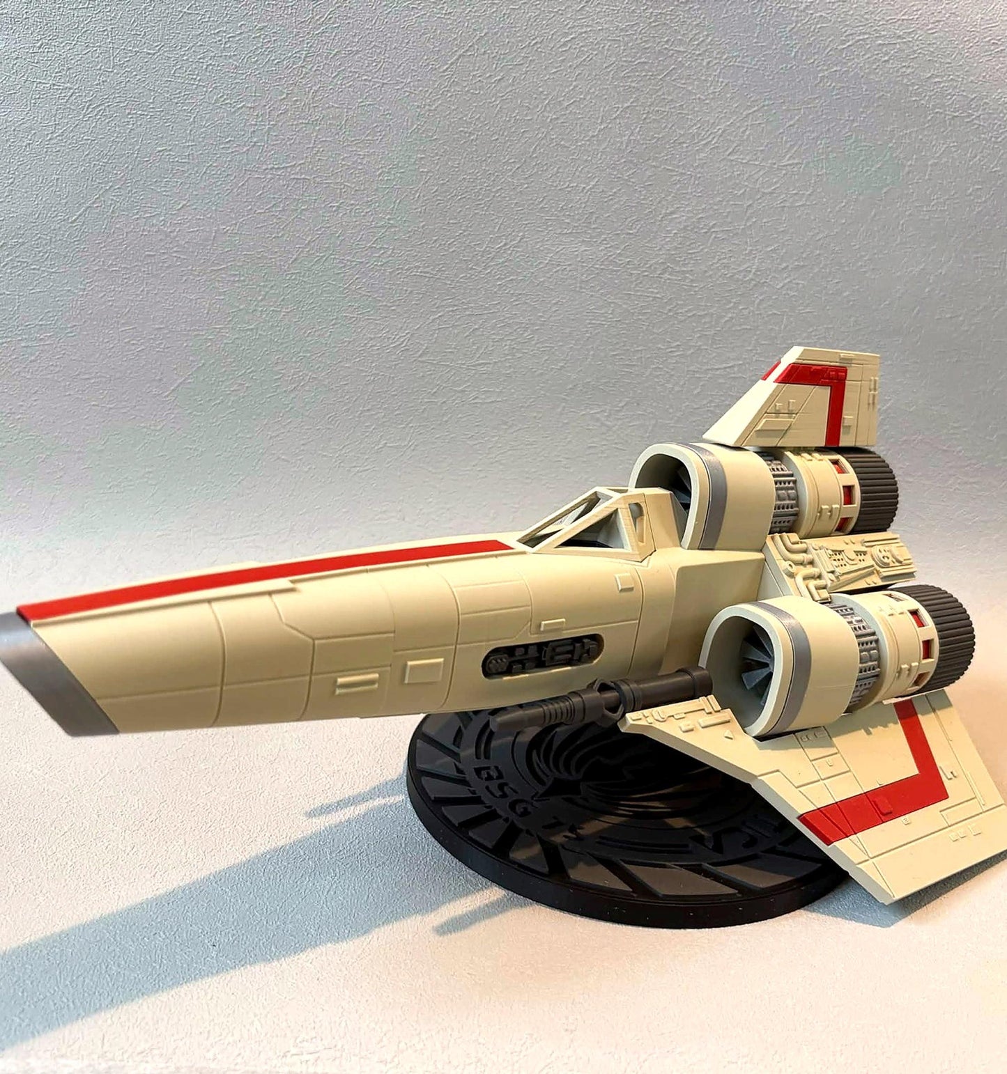 Colonial Viper Mk I Display Model, Battlestar Galactica Inspired Sci-Fi Spaceship with Stand
