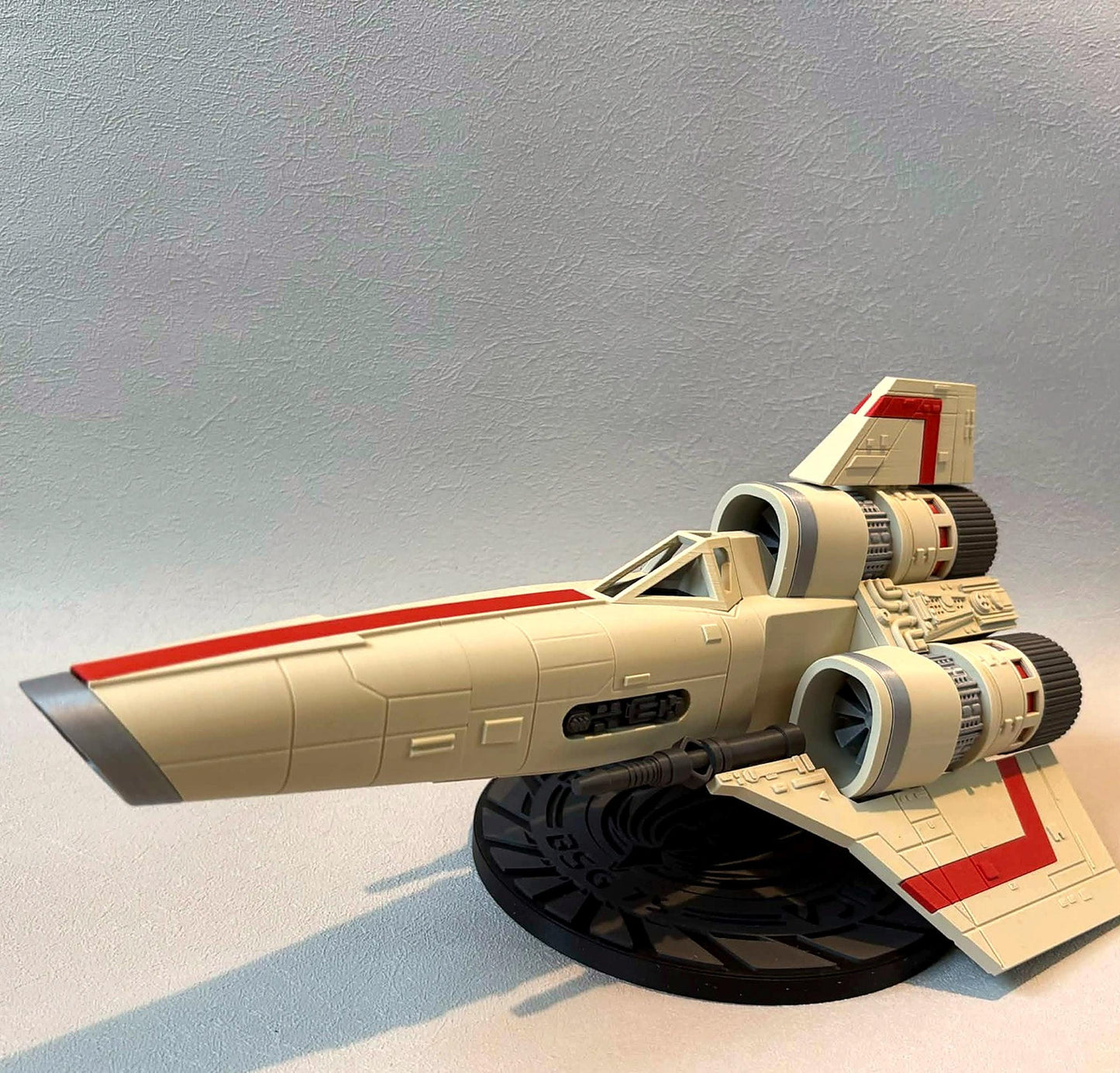 Colonial Viper Mk I Display Model, Battlestar Galactica Inspired Sci-Fi Spaceship with Stand