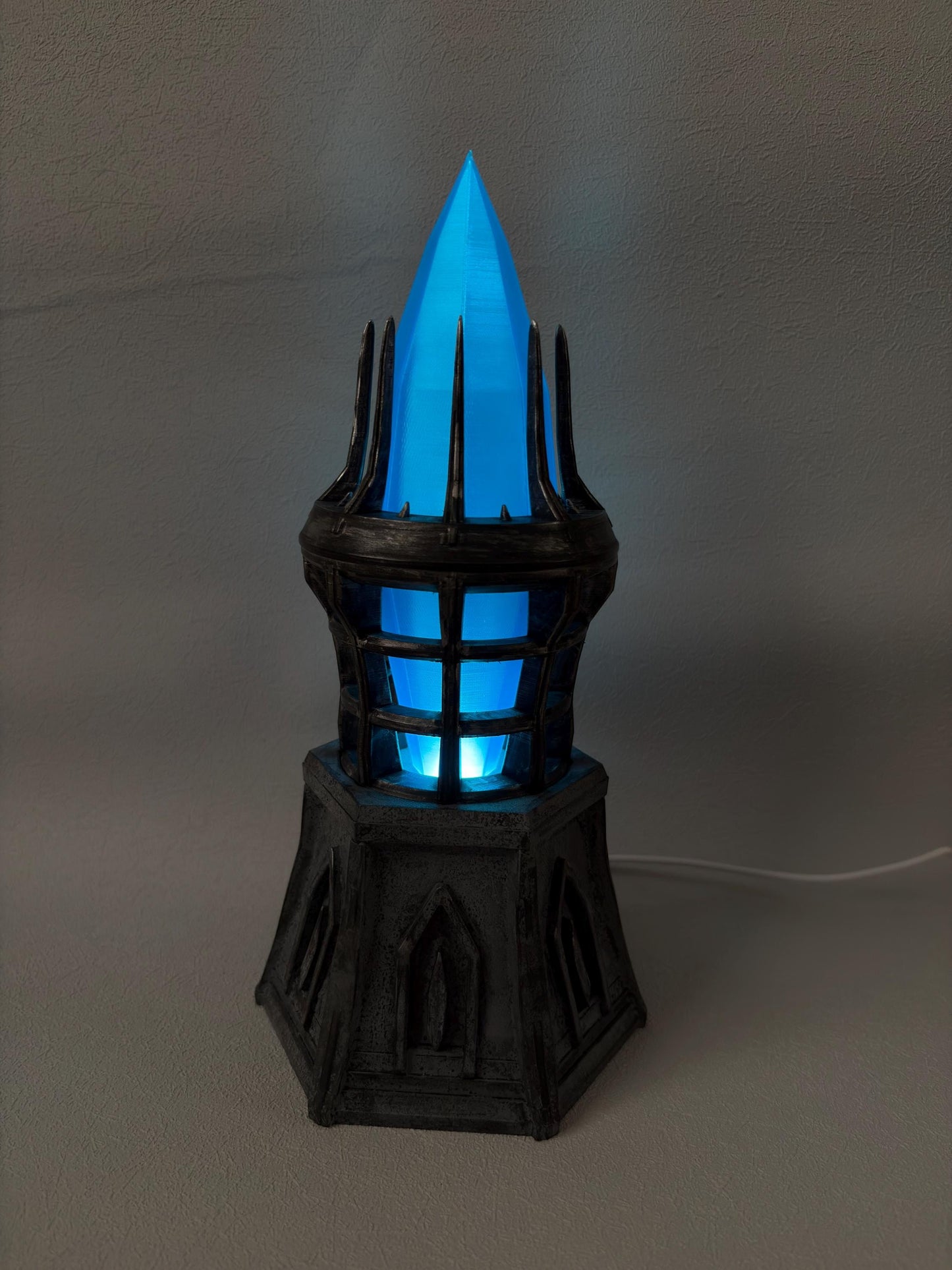 Varla Crystal Lamp | Oblivion Inspired Varla Stone LED Light | Elder Scrolls Skyrim Fantasy Decor
