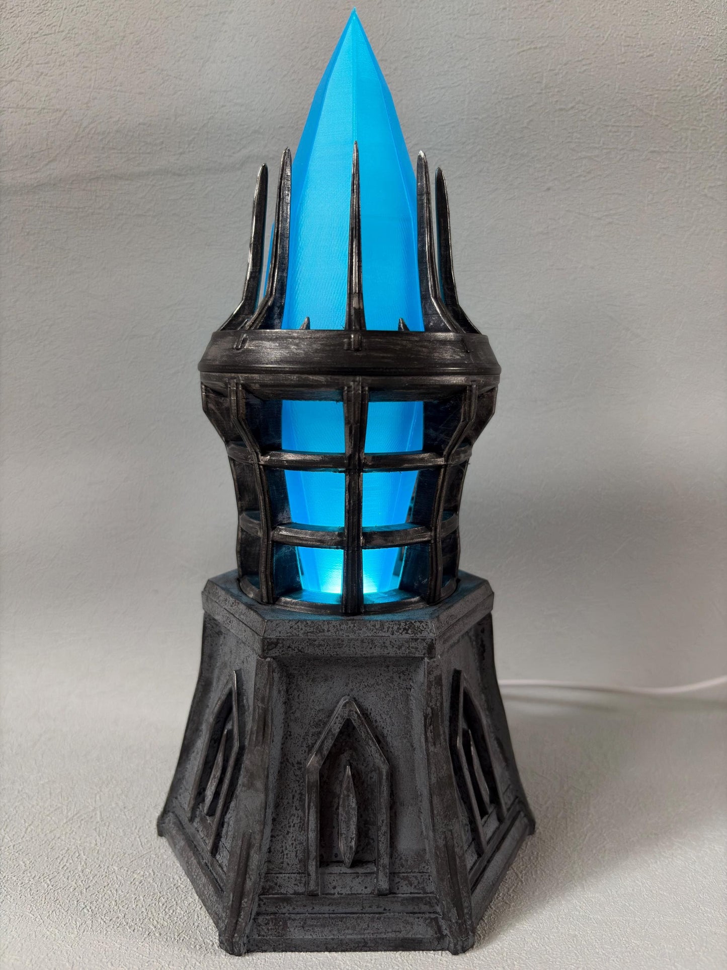 Varla Crystal Lamp | Oblivion Inspired Varla Stone LED Light | Elder Scrolls Skyrim Fantasy Decor